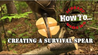 How to Make a Survival Spear- Best Bushcraft Survival Knife Schrade.