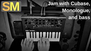 Jam with Cubase, Monologue, and bass