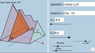 3D Solid (Calculus): Cross Sections Parallel to yAxis are ISOSCELES TRIANGLES