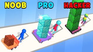 NOOB vs PRO vs HACKER - Brick Builder