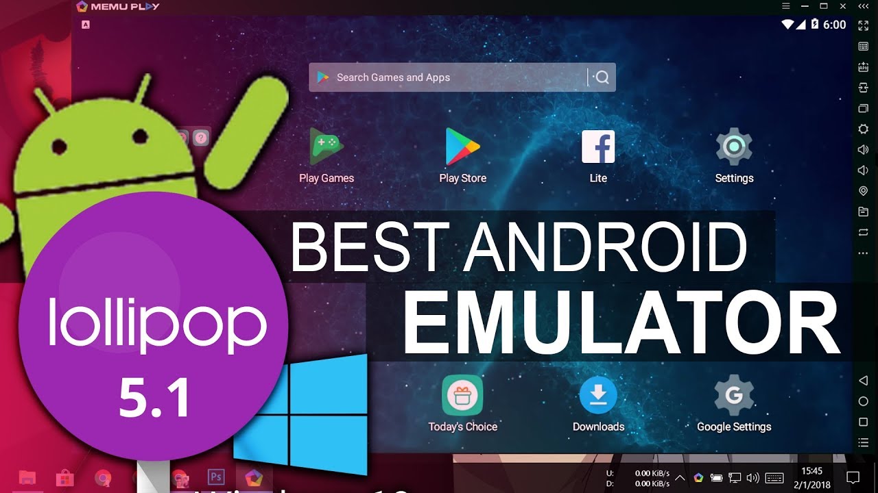 The Best Android Emulator For Windows 10 PC (2018) - YouTube