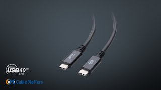 [USB-IF Certified] Cable Matters USB4 Cable