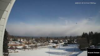 January 19, 2025 dawn to dusk sky time lapse, Marquette, Michigan