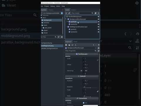 Parallax Background – 2D Platformer Game #godot #gamedev #gamedevelopment #indiegame #indiedev