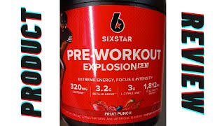 *NEW* Sixstar Pre-Workout Explosion 2.0 Product Review