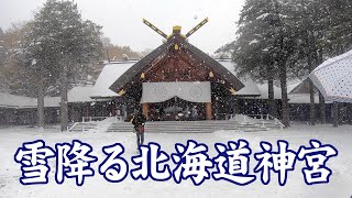 雪降る北海道神宮を歩いてみた（円山公園駅から北海道神宮まで）　2019年11月17日