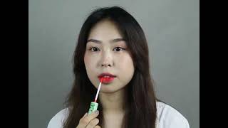 【Maple Leaf】Lip Tint Aloe Vera Liquid Lipstick Thin Breathable Lip Color Full Rich Natural Waterproo