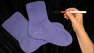 Comfortable and Beautiful Socks Crochet Tutorial: Perfect for Beginners!