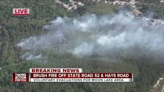 Brush fires prompt voluntary evacuations in Pasco County