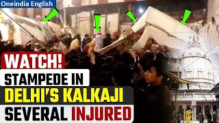 Tragedy at Delhi’s Kalkaji Mandir| Stage Collapse Claims One Life, Several Injured | Oneindia News