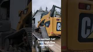 I bought a new CAT 287c skid steer at auction! First walk around.