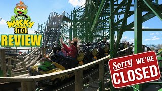 Oscar's Wacky Taxi Review, Sesame Place Gravity Group Wood Coaster | Closed More Than It's Open?