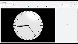 Analog Clock animation Using Visual Python