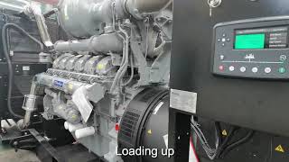 1650KVA Perkins diesel generator testing：110% loading