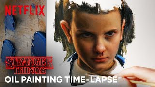 Eleven Oil Painting by Daria Callie | Stranger Things | Netflix