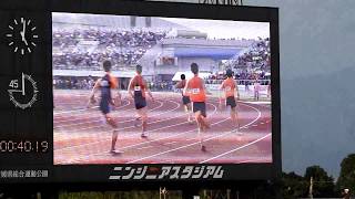 飯塚選手リレーで驚異的な追い上げ！えひめ国体陸上男子400メートルリレー予選