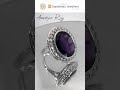 Amethyst Diamond Ring / gem stone Collections #diamond #amethyst #amethyststone #gemstone