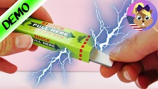 TASER SHOCKING Prank Article! | SHOCKER CHEWING GUM! | Testing electric shock