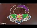 7×4dots newyear special rangoli 2025 newyear muggulu newyear kolam pandaga muggulu rang kaa rangoli