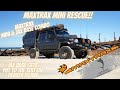 MAXTRAX RESCUE ON FRASER ISLAND  I  LANDCRUISER SINKING IN THE SAND!!