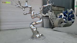 Impeccable Quality Stainless Steel Tree Sculptures by YouFine Sculpture Factory