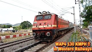 First Time !! Deadly WAP4 With Superfast LHB Train 130 KMPH in Western Railways