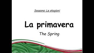 Italian for beginners A1 / lesson 16 : seasons / le stagioni