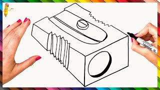 How To Draw A Sharpener Step By Step - Sharpener Drawing Easy