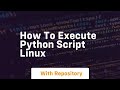 how to execute python script linux