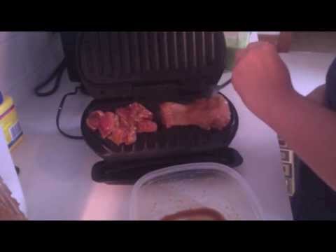 George Foreman Grilling! Chicken Thighs or Wings - AlongWithMe George Foreman Grilling! Chicken Thighs or Wings - AlongWithMe