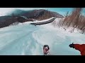 extreme descent through killer creeks to the very bottom of the resort first person snowboarding