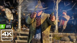 Realistic Graphics Intense Gunfight Red Dead Redemption 2 Gameplay [4K HD 60FPS PC]