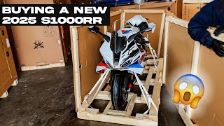 We Just Bought a 2025 BMW S1000RR!! Uncrating and Walk Around