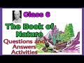 Class 6, The Book of Nature, Unit 3|Questions and Answers |Activities|