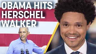 Obama Roasts Herschel Walker on the Campaign Trail | The Daily Show in Atlanta