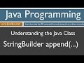 Learn Java Programming - StringBuilder .append() Method Tutorial
