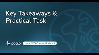 Your Local SEO Checklist: 5 Tasks You Can Finish Today (70 Minutes That Move the Needle) | Module 3