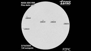 Daily Sunspots: Feb 10, 2025 (2/10/25) #PinoAstro