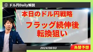 【ドル円】フラッグ続伸期待もメインは円高転換【FX 為替予想】