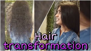 Permanent blow dry || Hair transformation Video @VlogsbyRemiReni