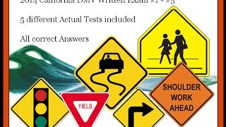 2018 California DMV written tests - 5 different tests