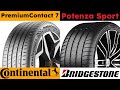 Continental PremiumContact 7 vs Bridgestone Potenza Sport