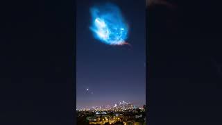 SpaceX Falcon 9 over Downtown Los Angeles