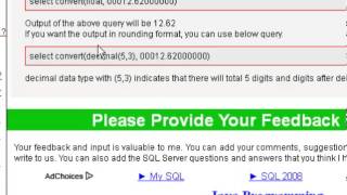 How to remove leading , trailing zeros in sql server