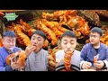 Spicy River Snails Rice Noodle & Rabbit with Chili | TikTok Funny Mukbang | Songsong and Ermao