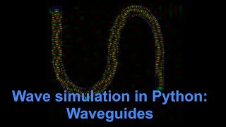 Light passing through waveguide - Python simulation