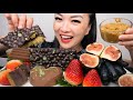 I TRIED MAKING DUBAI CHOCOLATE (ASMR CHOCOLATE FRUIT PLATTER EATING SOUNDS) NO TALKING | SAS-ASMR