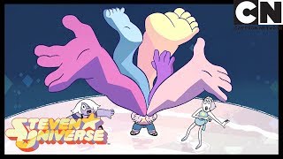 Steven Universe | Pearl and Amethyst Pop Rose Quartz' Bubble | Secret Team | Cartoon Network