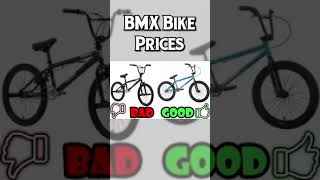 BMX Bike Prices | Low End - High Quality #shorts