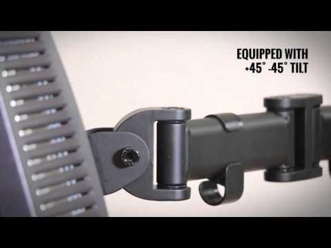 Monitor Desk Mount Uk Vonhaus Double Arm Monitor Desk Mount
